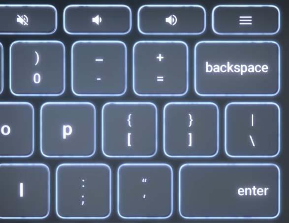 Google Pixelbook 12in backlit keyboard